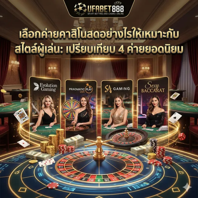 เลือกค่ายคาสิโนสดอย่างไรให้เหมาะกับสไตล์ผู้เล่น เปรียบเทียบ 4 ค่ายยอดนิยม