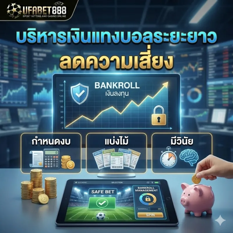 วิธีบริหารเงินสำหรับแทงบอลระยะยาว - ลดความเสี่ยงและอยู่ในเกมได้นานขึ้น