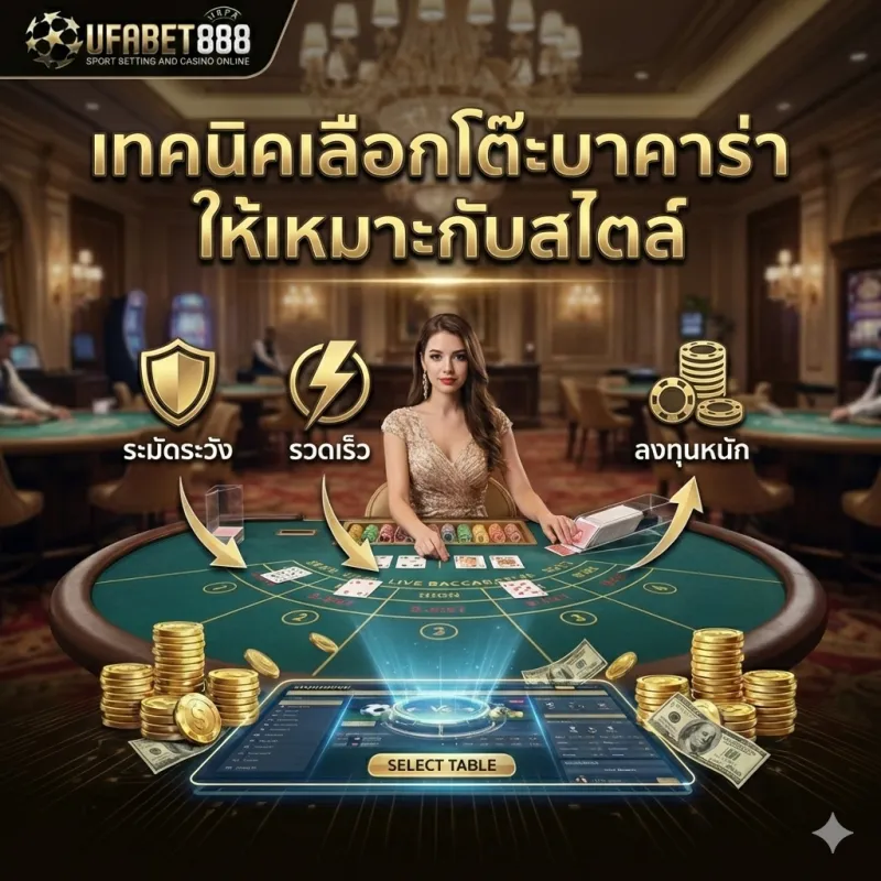 เทคนิคเลือกโต๊ะบาคาร่าให้เหมาะกับสไตล์