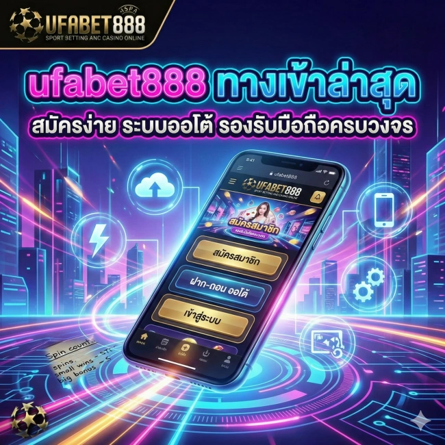 ufabet888 ทางเข้าล่าสุด สมัครง่าย ระบบออโต้ รองรับมือถือครบวงจร